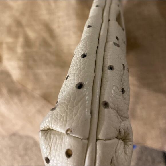 Betsey Johnson Vintage White Leather Clutch - Picture 2 of 8